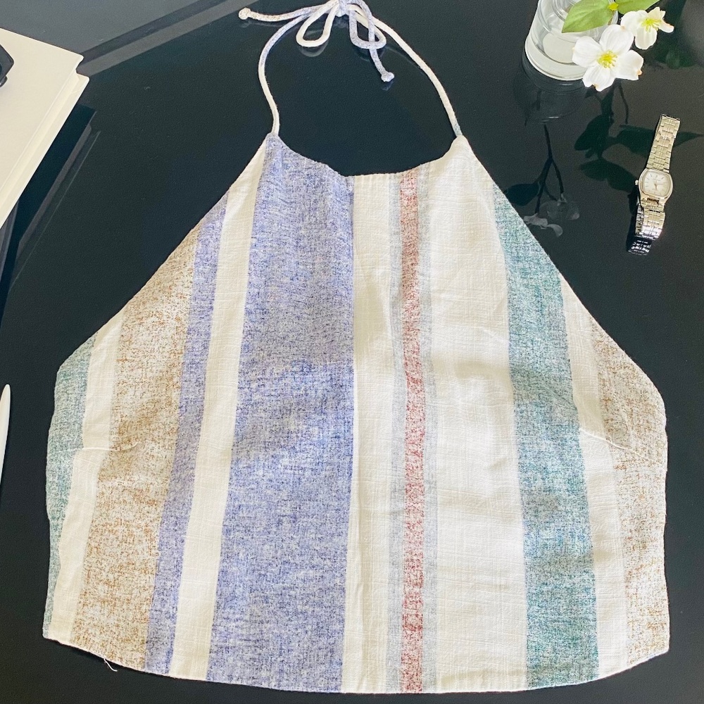 Multicolor Beach Halter Top